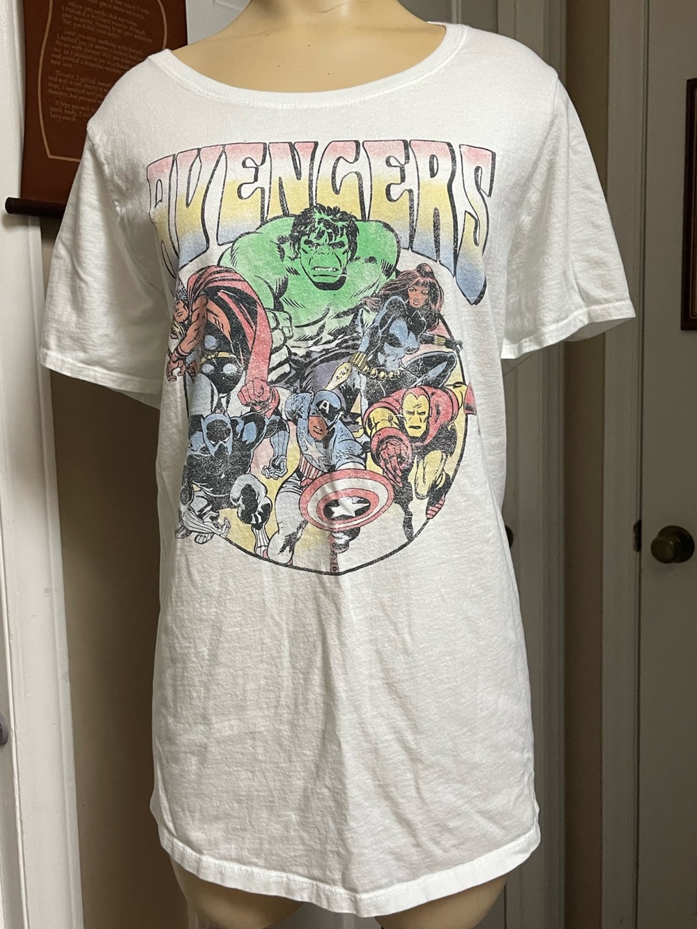 Marvel Avengers Vintage Comic Print Tee - White
